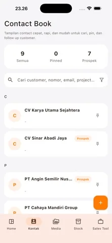 Tampilan aplikasi SalesLife dari publikasi resmi