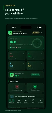 Tampilan aplikasi FinanceLife dari publikasi resmi
