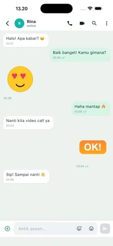 Tampilan aplikasi ChatLife dari publikasi resmi