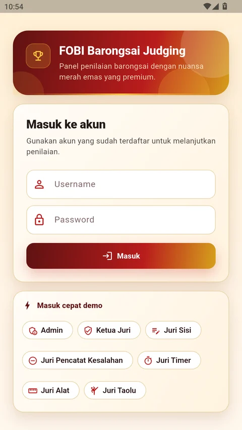 Tampilan aplikasi FOBI dari publikasi resmi